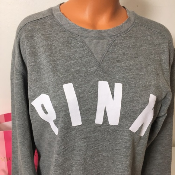PINK VS LOGO CREWNECK SWEATSHIRT - Picture 2 of 4